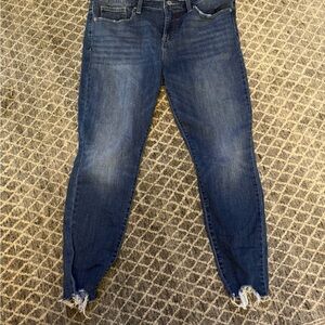 Lucky Brand Distressed Blue AVA Ankle Jeans